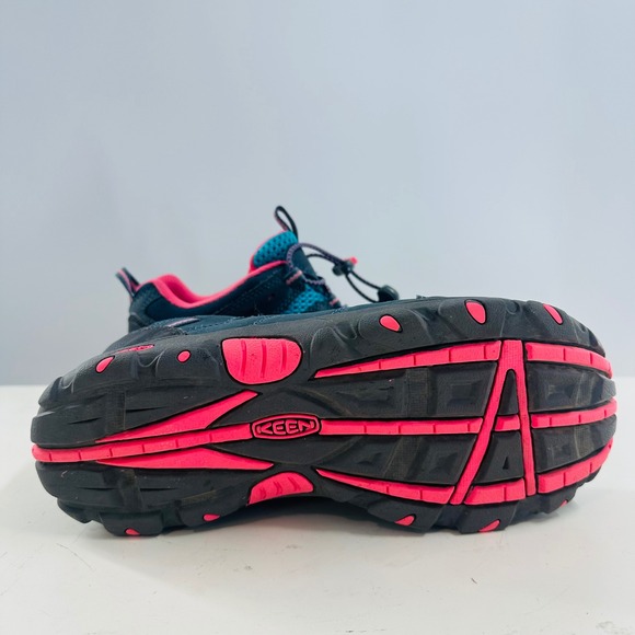 Keen Waterproof Hiking Trail Shoes Athletic Comfort Walking Blue Pink 5‎ - Picture 7 of 10